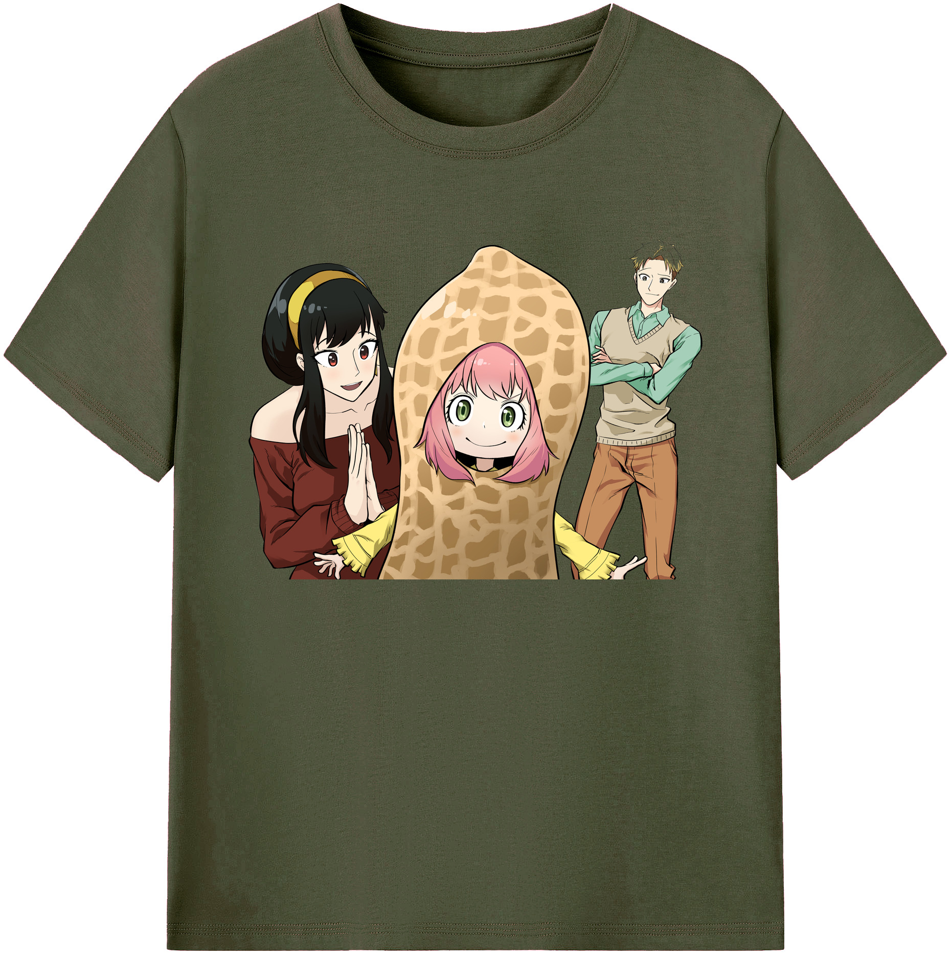 （画像用） SPY×FAMILY间谍家家酒 綿100％ メンズ半袖Tシャツ｜肌触りやわらか＆通気性